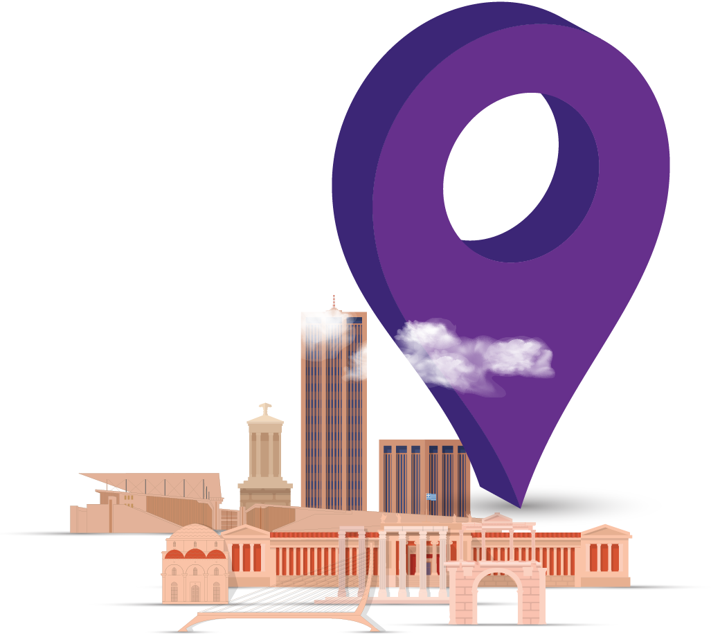 Purple pin Athens 02